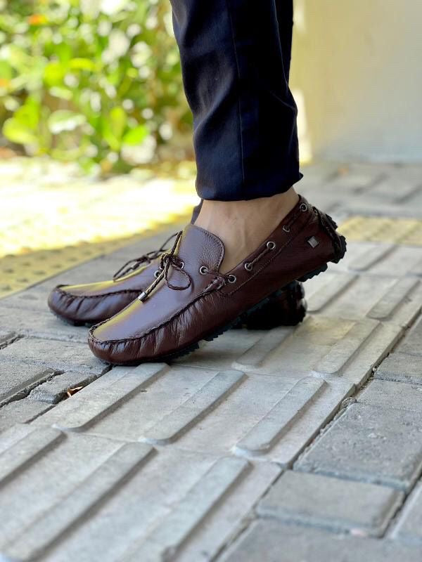 Mocassim Drive com cadarço
